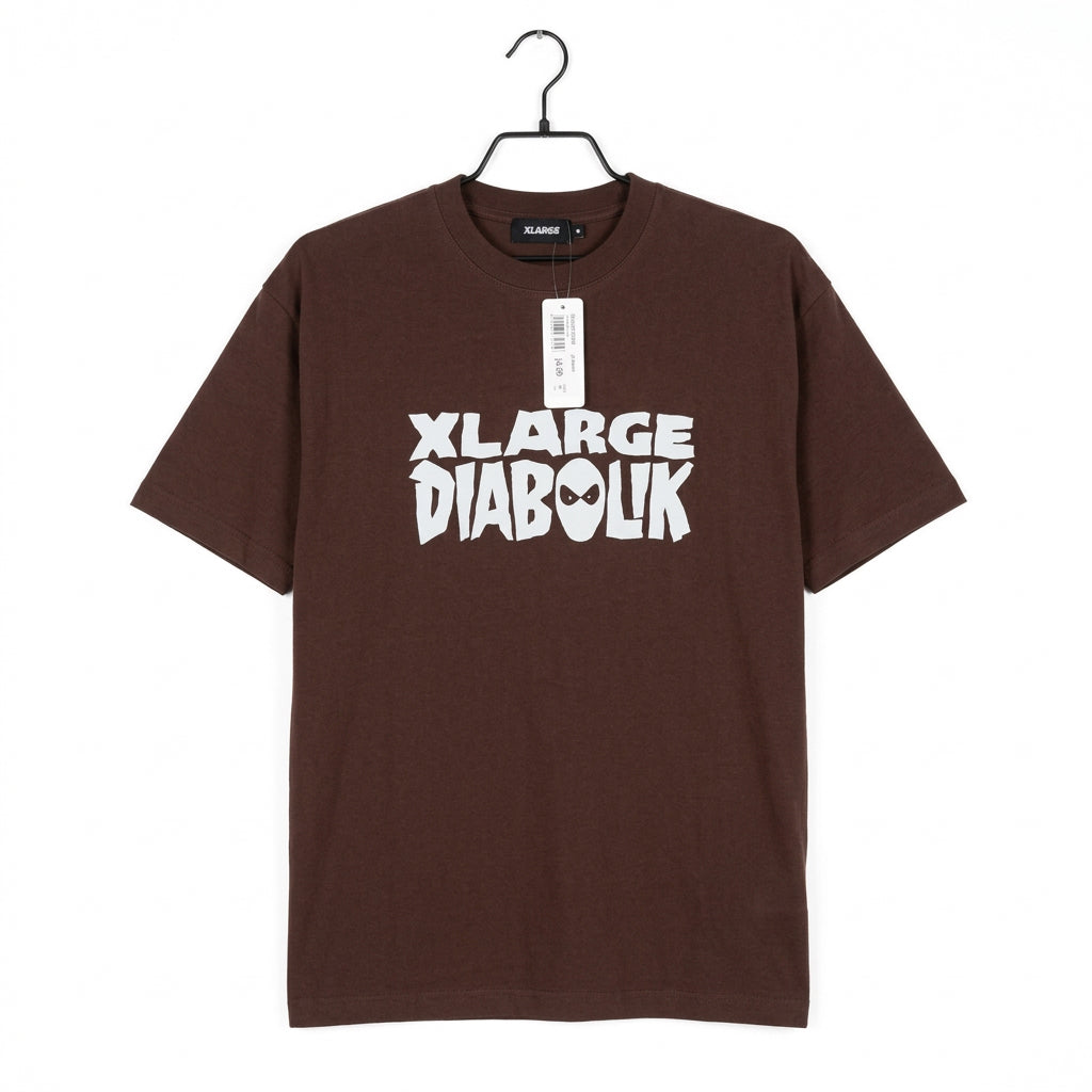 Front view — XLARGE Brown Graphic T-Shirt – L / M.