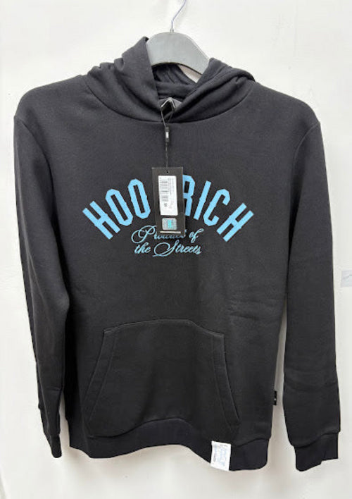 Front view — Hoodrich Black/Placid Blue OG Unite OTH Hoodie – M.