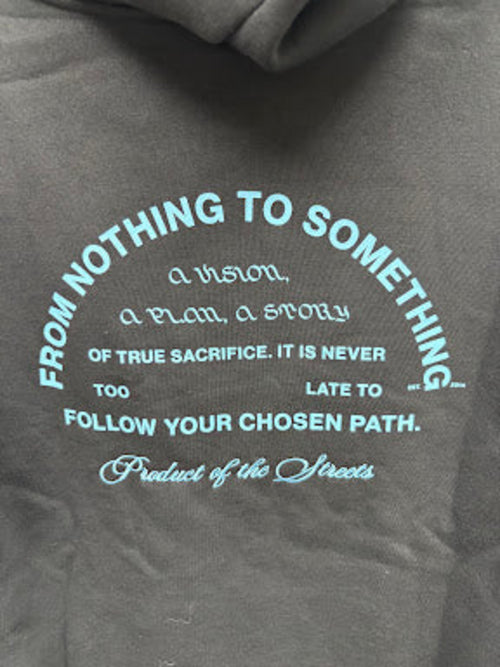 Graphic-print detail — Hoodrich Black/Placid Blue OG Unite OTH Hoodie – M.