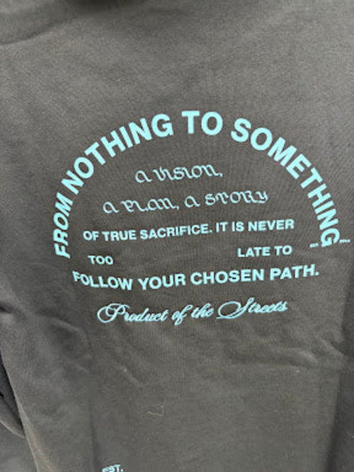 Graphic-print detail — Hoodrich Black/Placid Blue OG Unite OTH Hoodie – M.