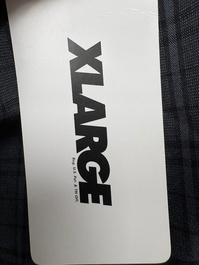 Brand swing tag — XLARGE Black/Grey Check Truck Pants – M.