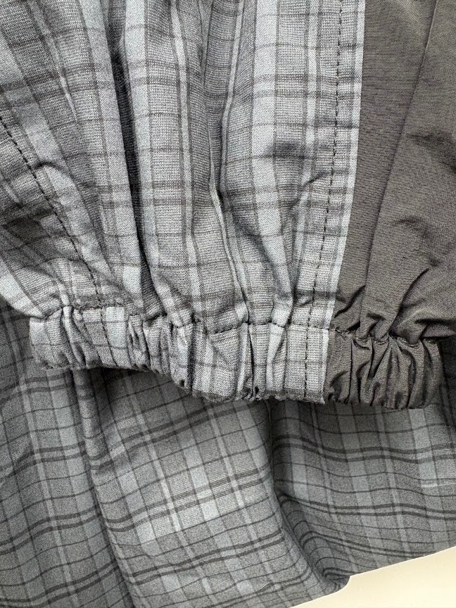 Elasticated waistband detail — XLARGE Black/Grey Check Truck Pants – M.