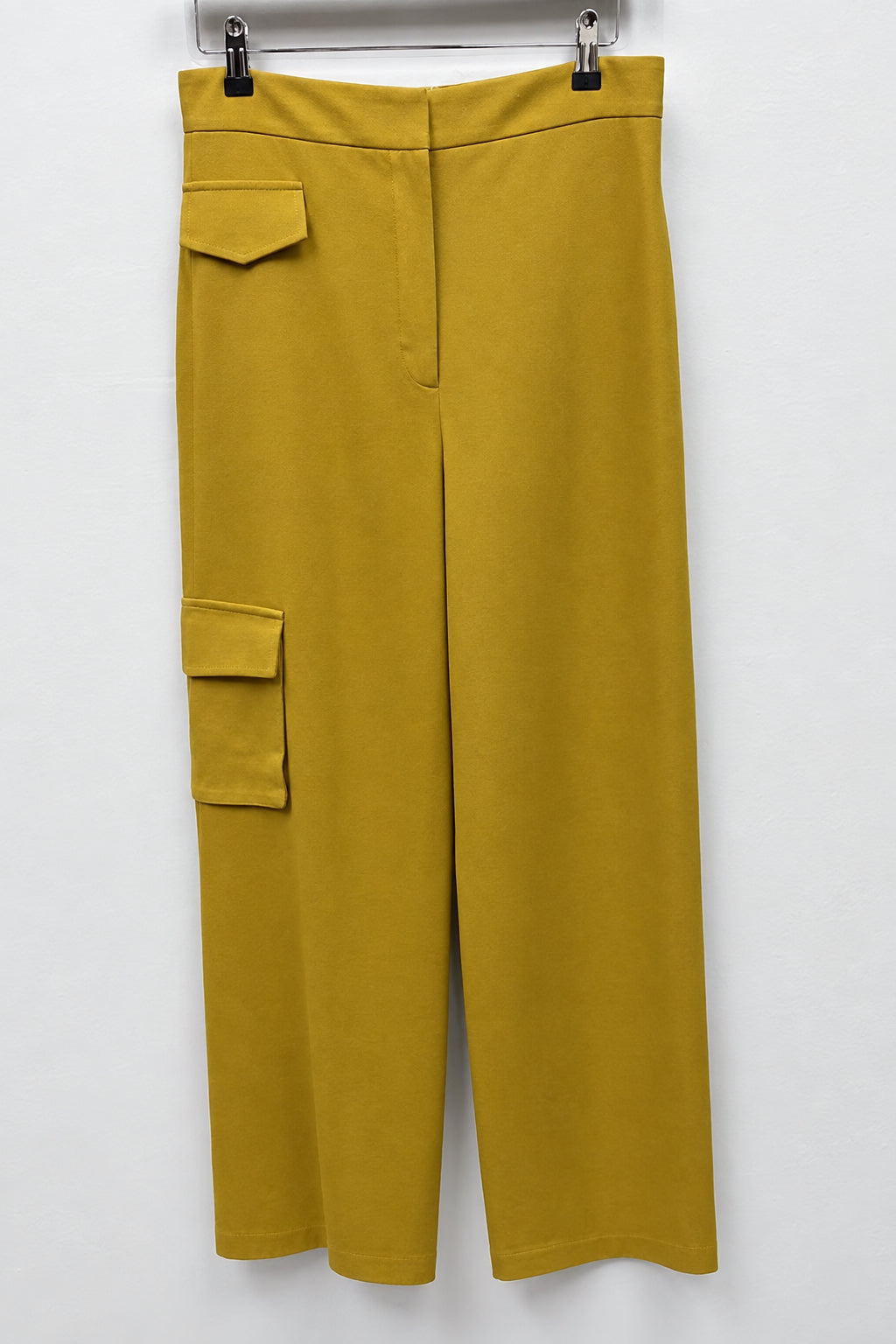 Liviana Conti Mustard Yellow Patch Pocket Trousers – IT 42 — photo 3