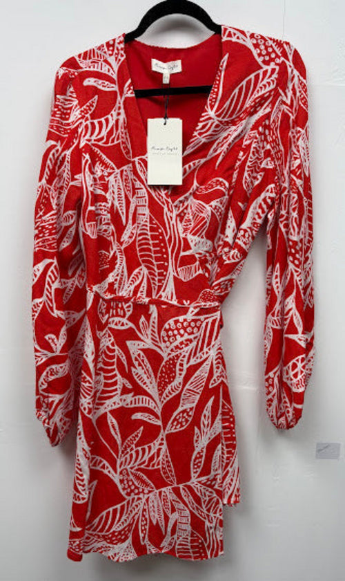 Phase Eight Red Botanical Print Mini Dress – UK 12 — photo 2