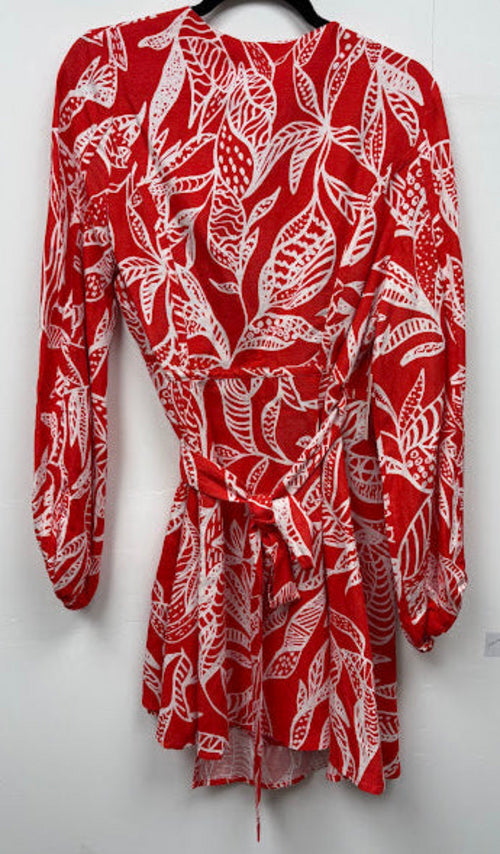 Phase Eight Red Botanical Print Mini Dress – UK 12 — photo 3