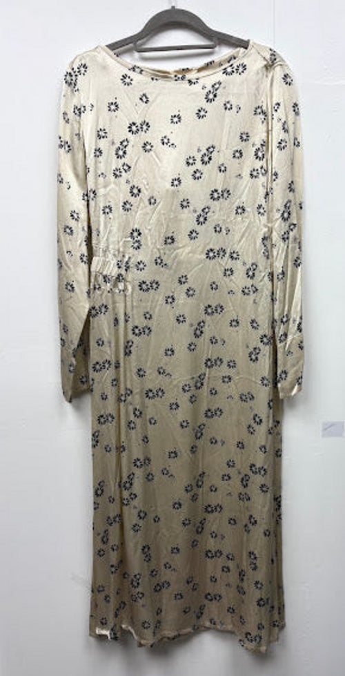 Is Coming Ivory Abstract-Print Midi Dress – M — photograph 2