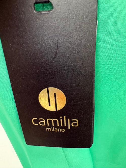 Camillia Milano Green Embroidered Sleeveless Top – IT 42