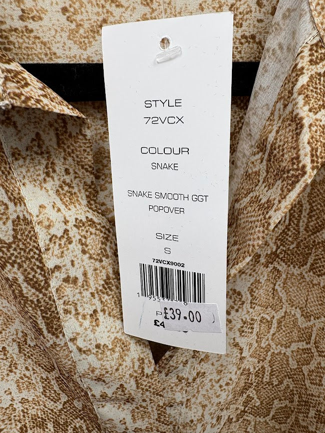 French Connection Snake Print Popover Blouse – S — photo 5