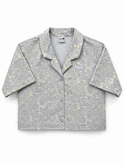 Front view — PUMA Arctic Ice-AOP Short Sleeve Shirt XS.