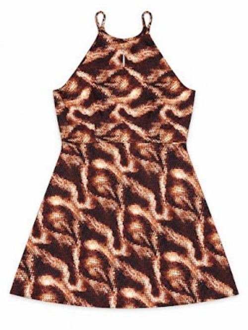 Dancing Leopard Glitter Snake Zeni Short Dress – Size 14