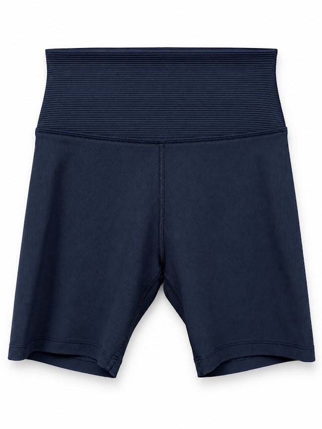 Lorna Jane Washed Midnight Indigo Ultimate Rib Bike Shorts – S – product image 1