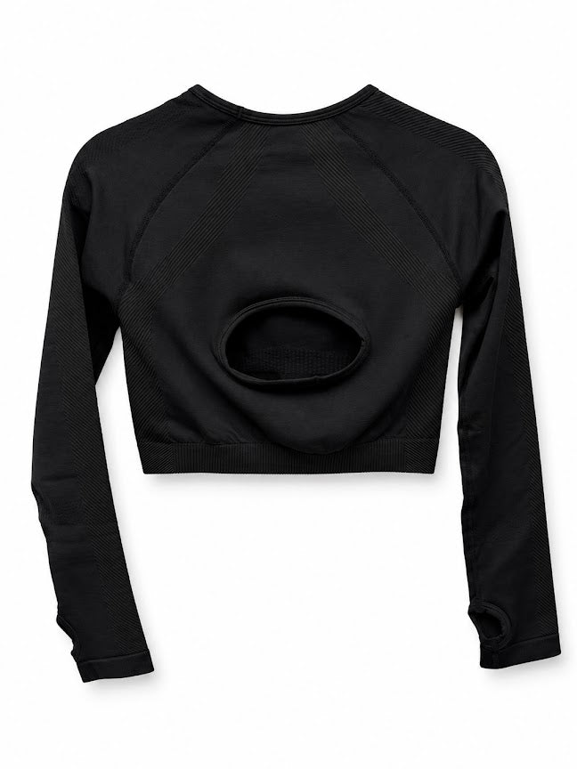 Physiq Apparel Blackout Motion Long-Sleeve Crop Top – L – product image 2