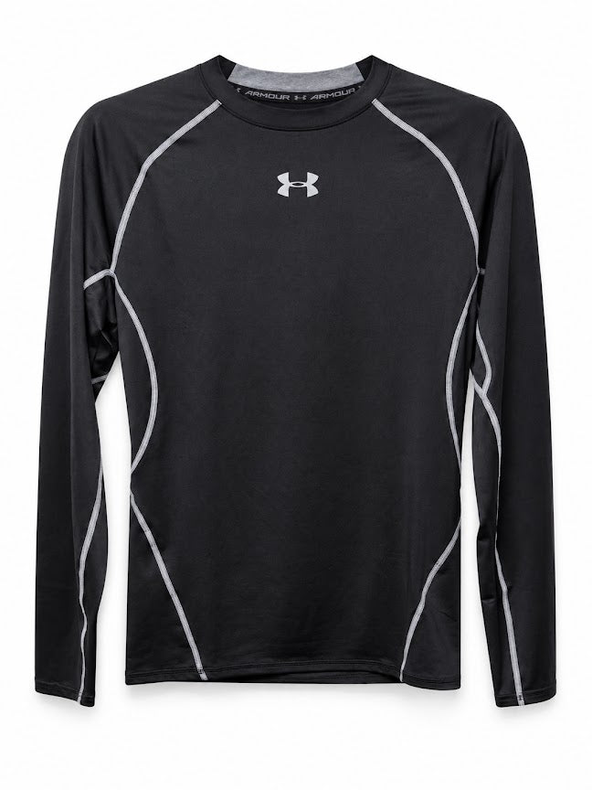 Under Armour Black Men’s HeatGear Long-Sleeve Compression Top – product image 1