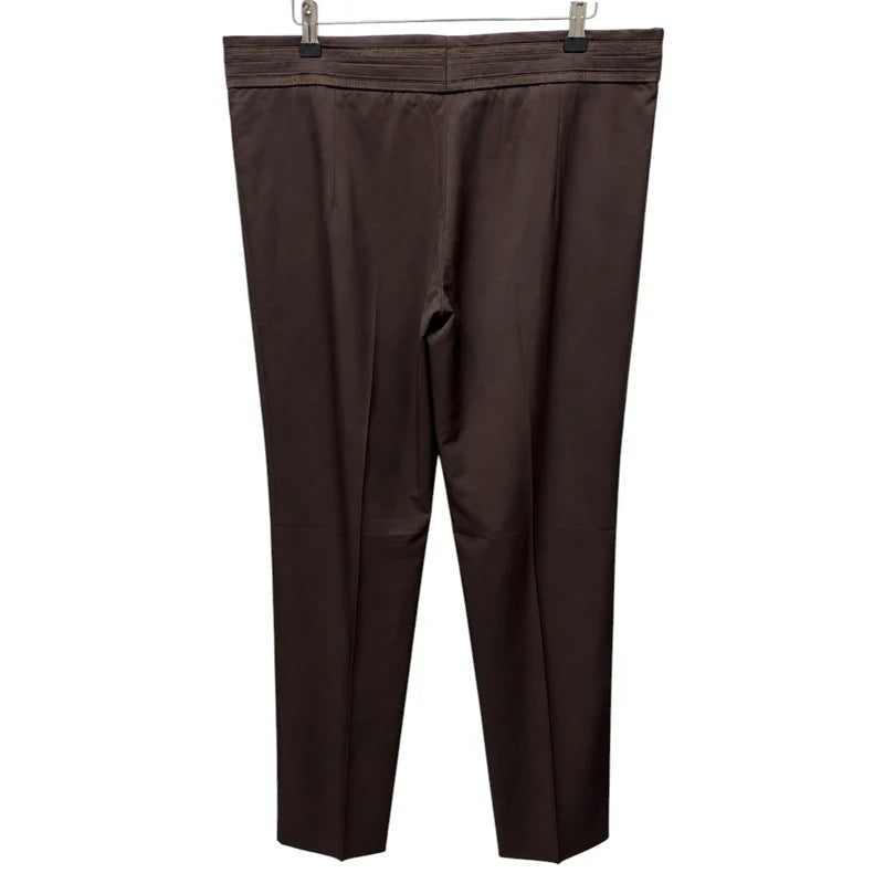 Back view — Tru Trussardi Dark Brown Tailored Trousers – IT 48.
