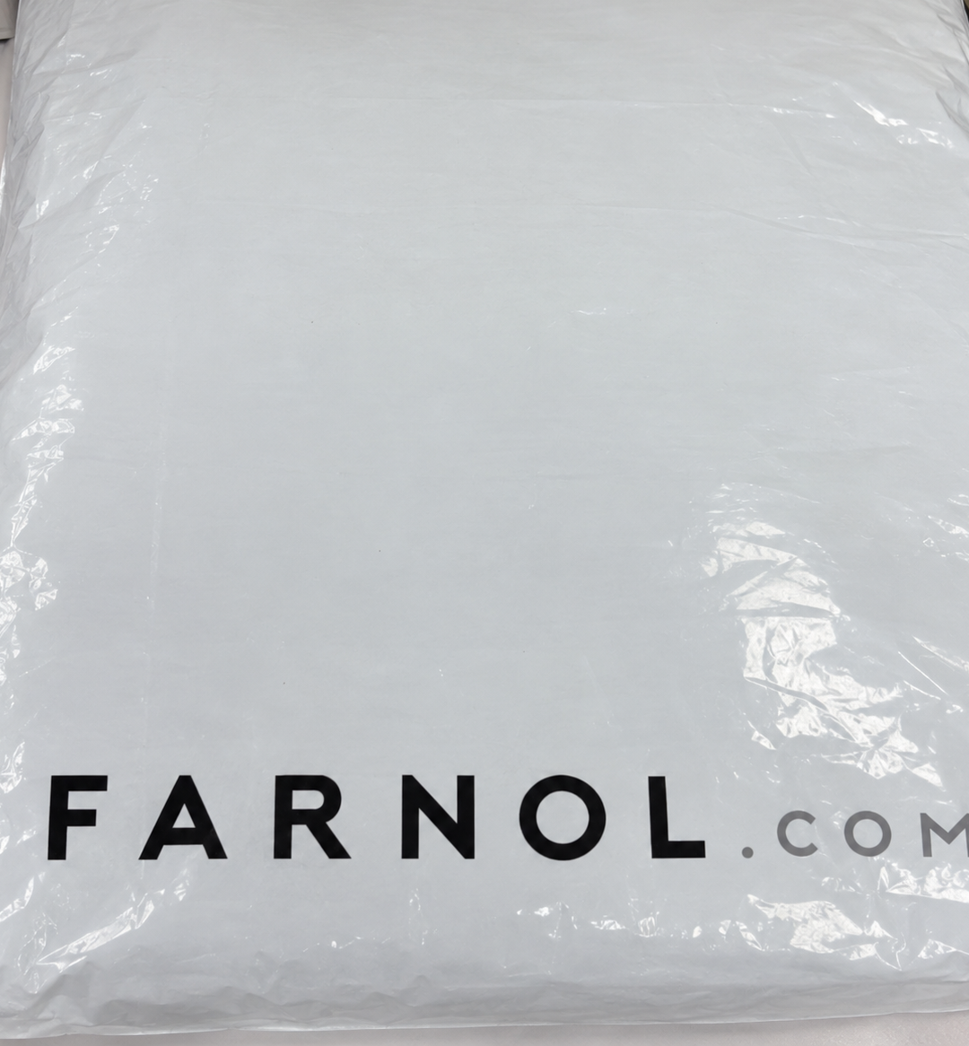Original packaging — Farnol Navy Double-Breasted Belted Trench Coat – TN 46.