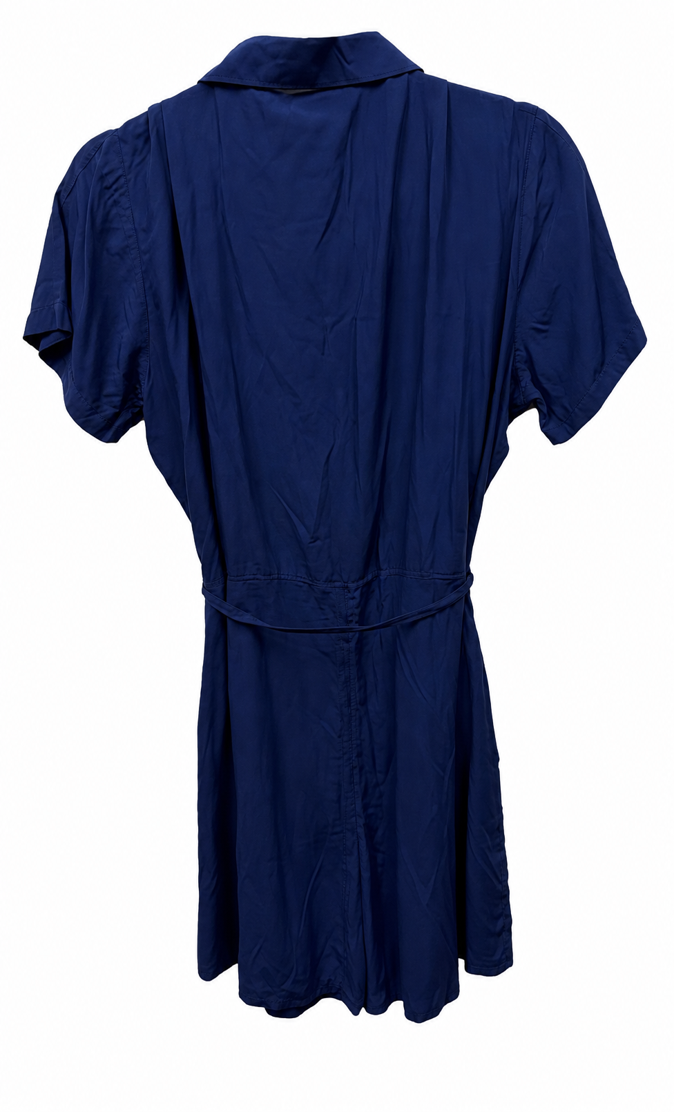 Back view — French Connection Dark Navy Rever Playsuit – UK 14