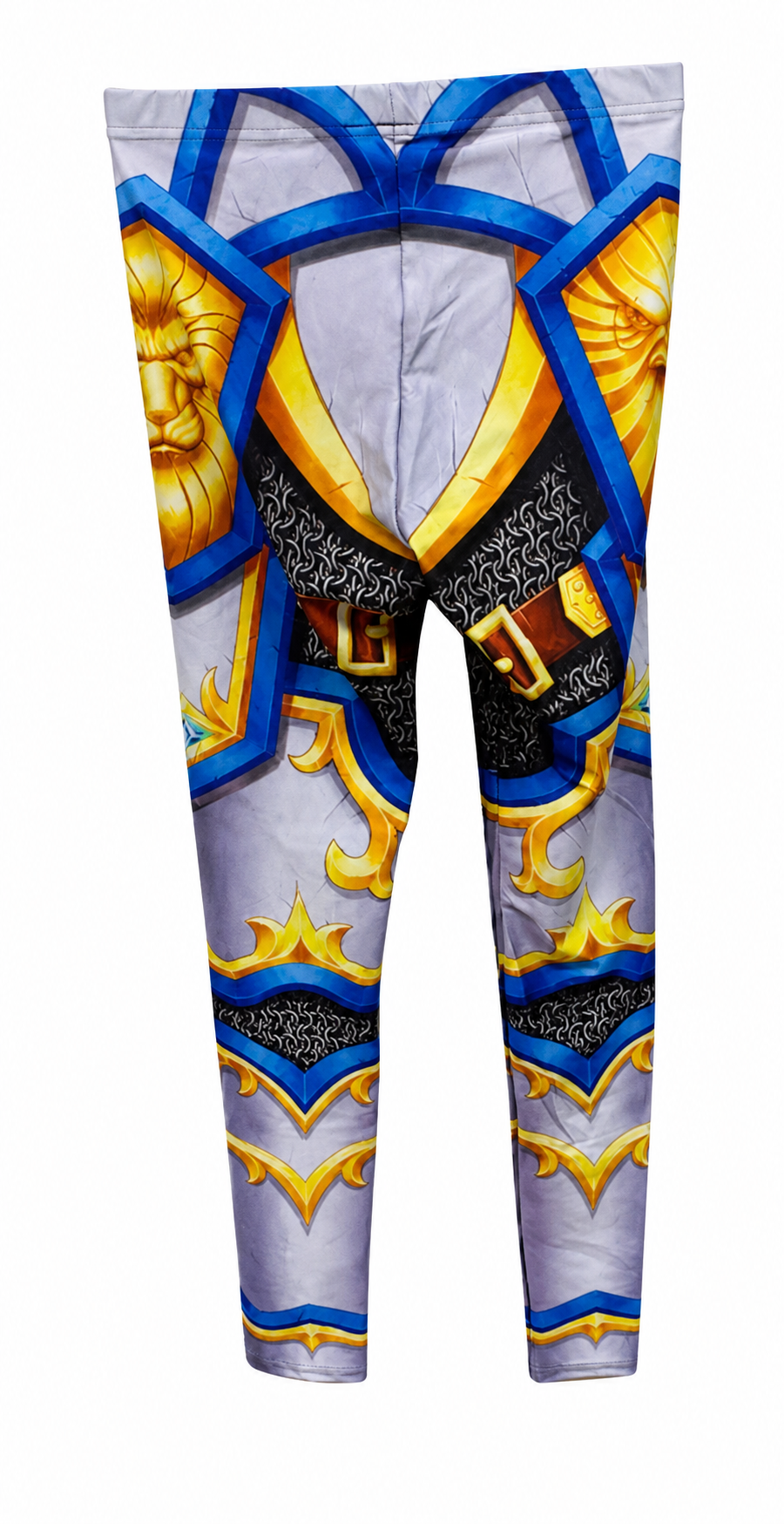 Back view — World of Warcraft Blue Multicolour Leggings – M