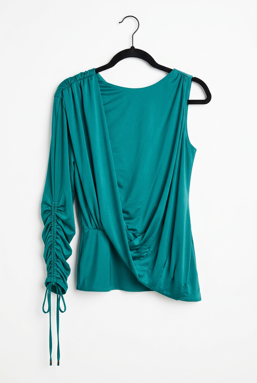 Babylon Teal Draped T-Shirt – UK 8 — photo 2