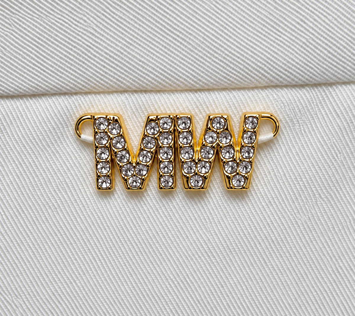 Design detail close-up — Markup White Lyocell Wide-Leg Trousers – Size 46.