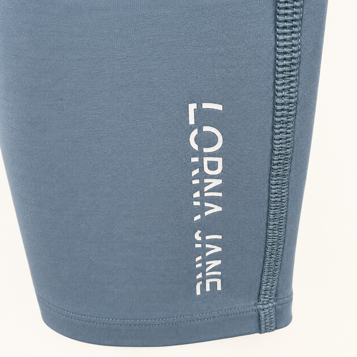 Design detail close-up — Lorna Jane Washed Deep Arctic Leggings – S.