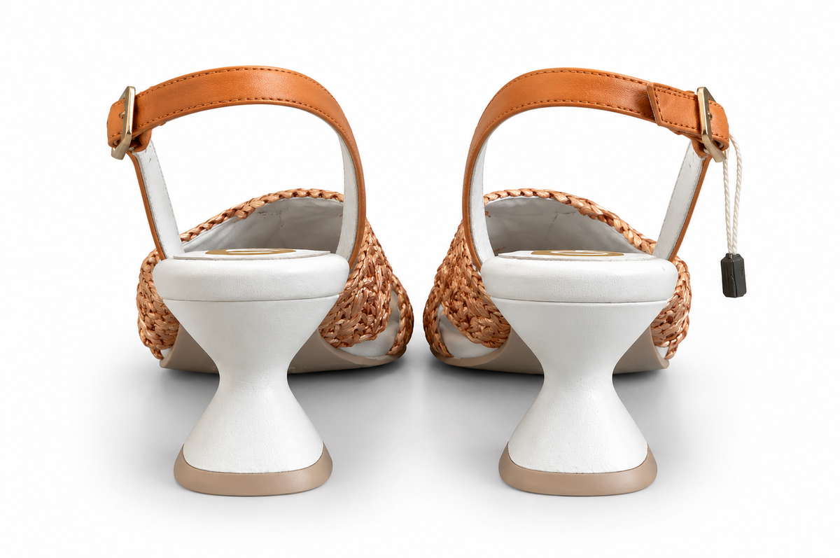 RAS Hook Apricot Woven Flower Heeled Sandals – EU 37 – product image 3