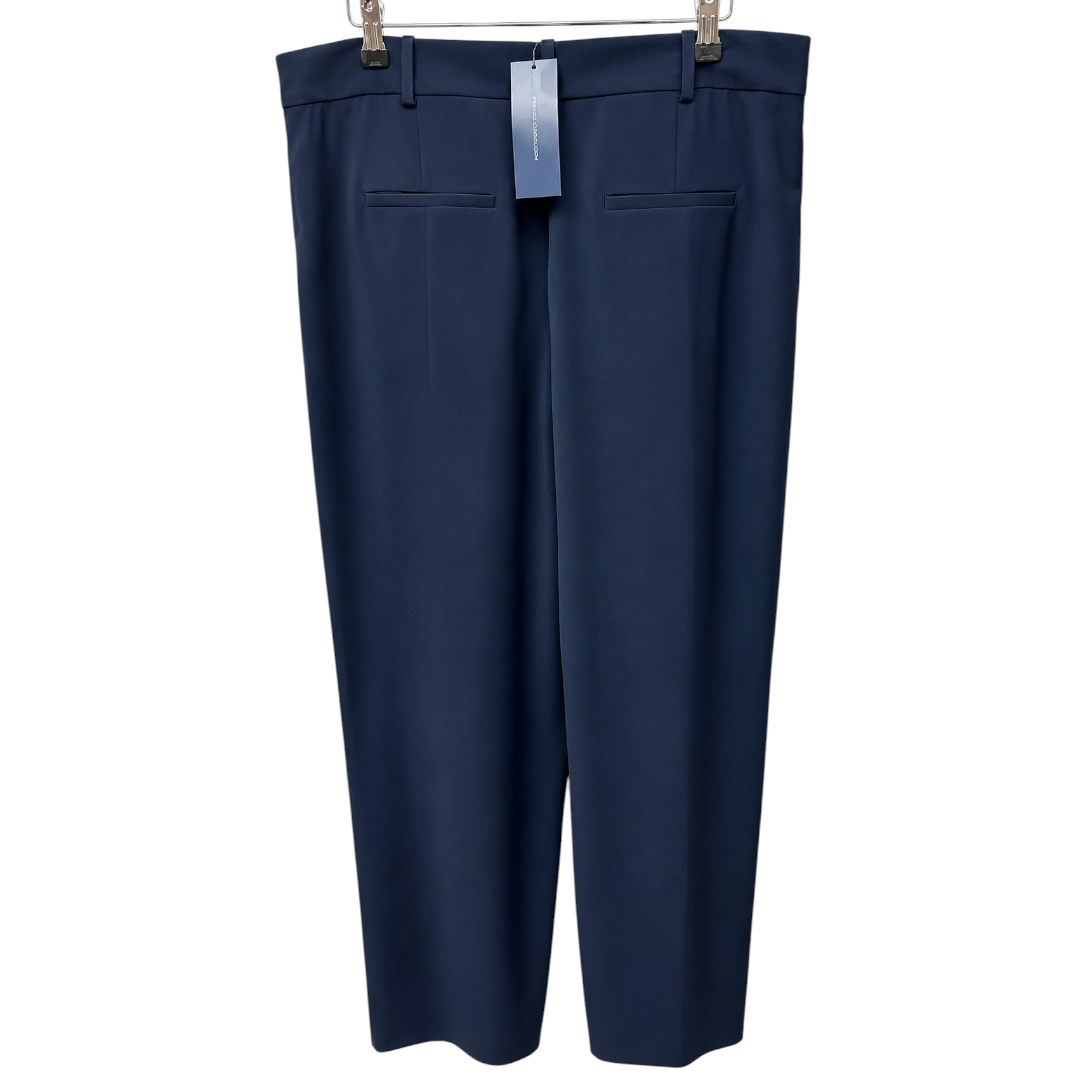 Back view — French Connection Marine Harry Wide-Leg Suiting Trousers Size 16/18.
