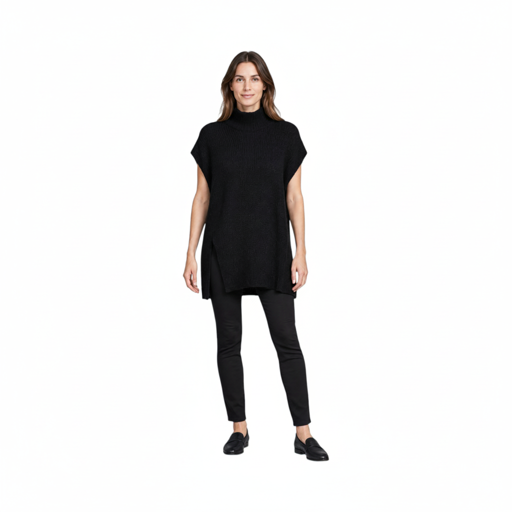Caractère Black Cashmere-Blend Knitted Tunic – S — photo 1