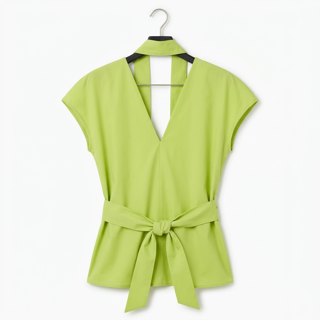 Liviana Conti Lime Green Longline Tunic IT 42 — photo 4