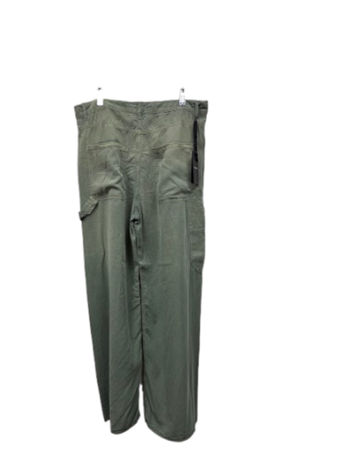 Back view — Pinko Oslo Green Wide-Leg Trousers – IT 44.