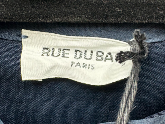 Rue Du Bac Navy Long-Sleeve Button-Up Shirt – Size 44