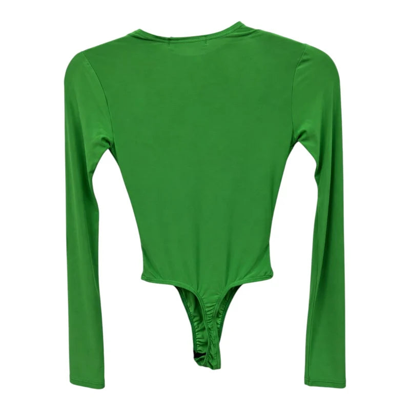 In The Style Green Twist-Front Bodysuit – UK 6