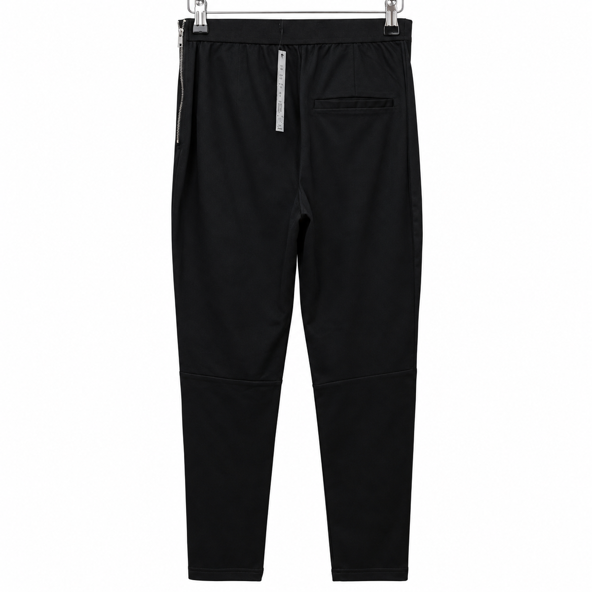 Back view — French Connection Black Skinny Twill Trousers – Sizes 6 and 8.