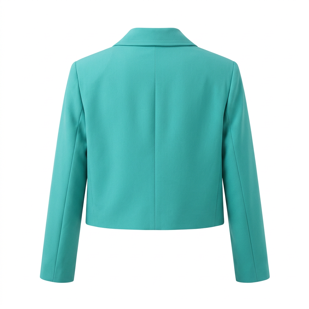 French Connection Jaded Teal Echo Crepe Blazer – S — photo 3