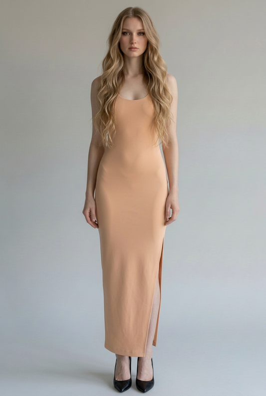 Patrizia Pepe Astral Blush padded-shoulder maxi dress, size II – product image 1