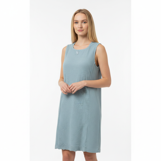 Elisa Cavaletti Acqua-Green Textured Dress – IT 42 / S / UK 8 — photograph 1