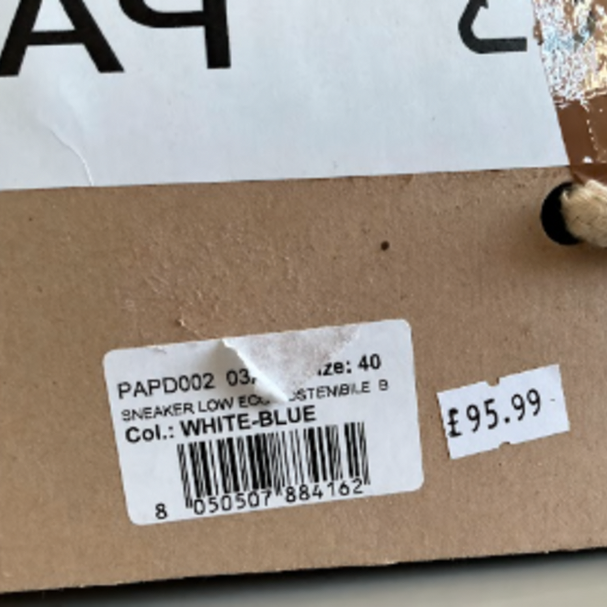 PAP PAPD002 size 40 box label – £95.99