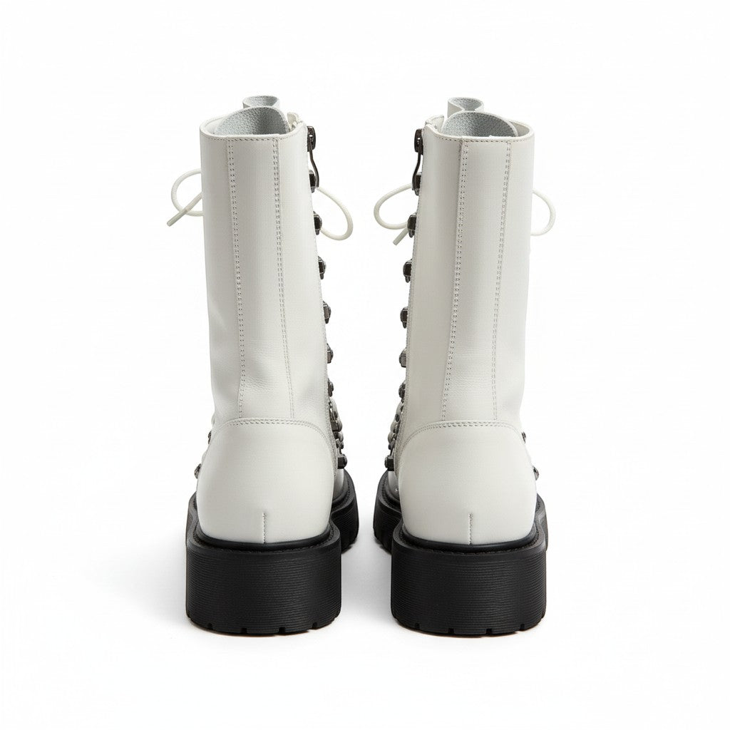 TOSCABLU Studio Latte Lace-Up Knee-High Chunky Sole Boots – product image 3 of 7